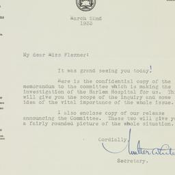 Letter: 1933 March 22