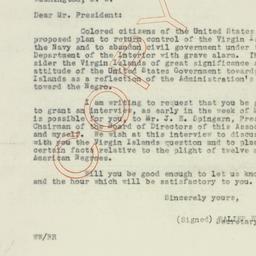 Letter: 1933 March 24
