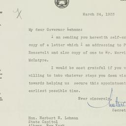 Letter: 1933 March 24