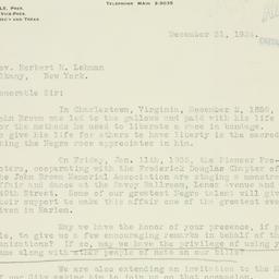 Letter: 1934 December 31