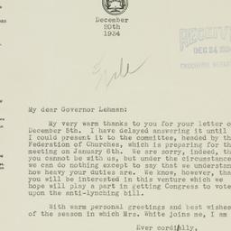 Letter: 1934 December 20