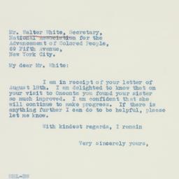 Letter: 1936 August 22