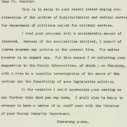 Letter: 1951 February 16