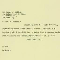 Letter: 1925 October 14
