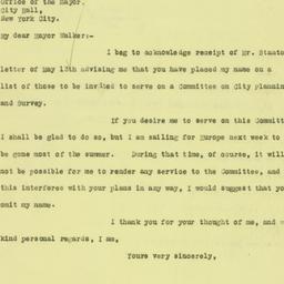 Letter: 1926 May 17