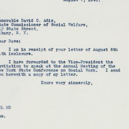 Letter: 1941 August 7