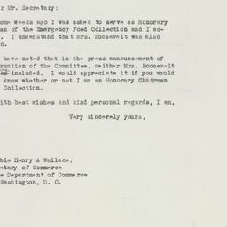 Letter: 1946 May 6