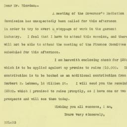Letter: 1925 September 11