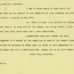 Letter: 1926 May 19