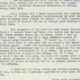 Letter: 1951 March 8