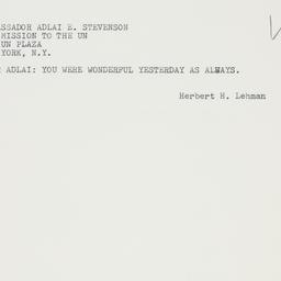 Telegram: 1962 October 26