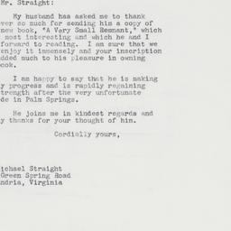 Letter: 1963 March 16