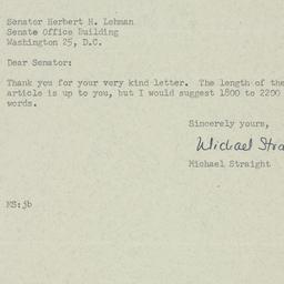 Letter: 1952 December 12