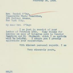 Letter: 1934 February 26