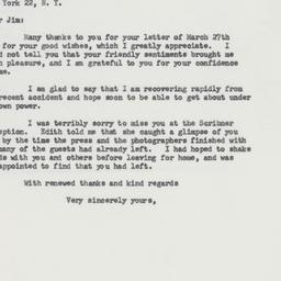 Letter: 1963 April 5