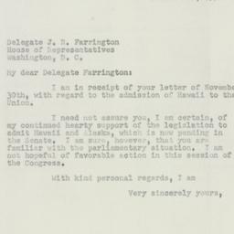 Letter: 1950 December 4