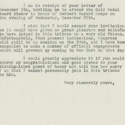Letter: 1950 December 8