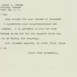 Letter: 1949 November 21