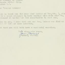 Letter: 1953 November 13