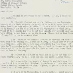 Letter: 1952 March 7