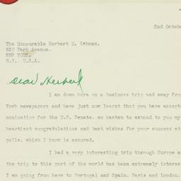Letter: 1949 October 2
