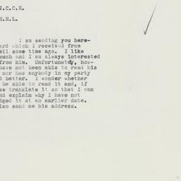 Memorandum: 1961 February 27