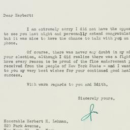 Letter: 1949 November 9