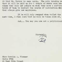 Letter: 1951 February 21