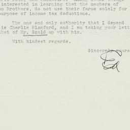 Letter: 1952 May 2
