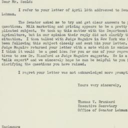 Letter: 1952 May 10