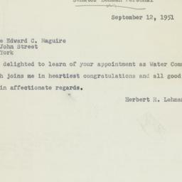 Letter: 1951 September 12
