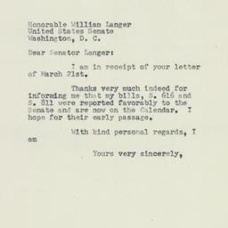 Letter: 1953 March 26