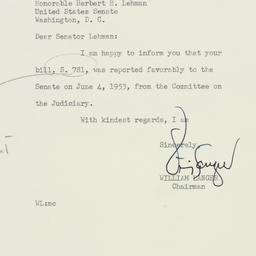 Letter: 1953 June 5