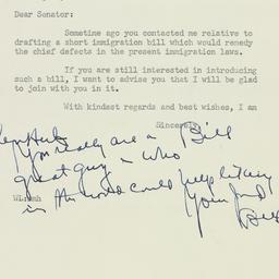 Letter: 1951 October 16