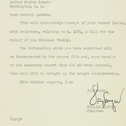 Letter: 1953 April 3