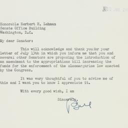 Letter: 1950 July 17