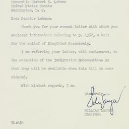 Letter: 1953 April 2