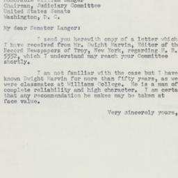 Letter: 1953 July 27