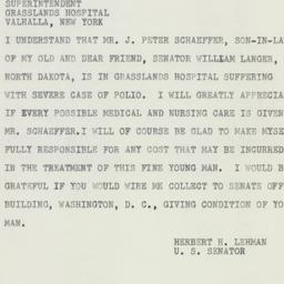 Telegram: 1954 August 10