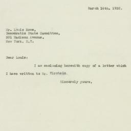 Letter: 1932 March 16