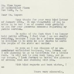 Letter: 1957 January 18