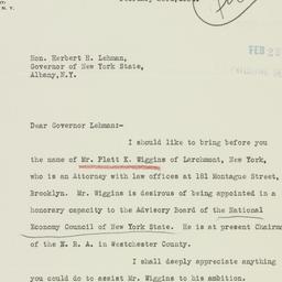Letter: 1934 February 23