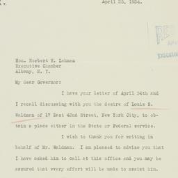 Letter: 1934 April 25
