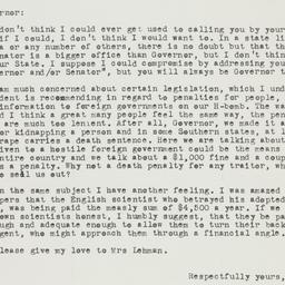 Letter: 1950 February 5