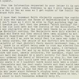 Letter: 1947 May 1