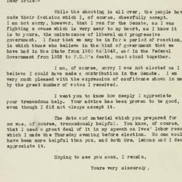 Letter: 1946 November 11