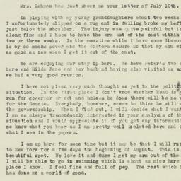 Letter: 1946 July 14
