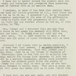 Letter: 1947 November 10