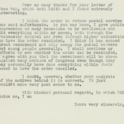 Letter: 1950 June 14