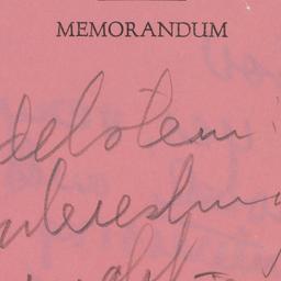 Memorandum: n.d.